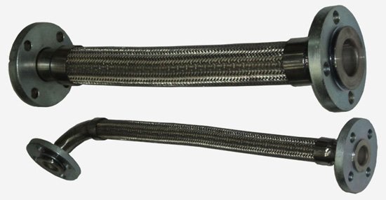 SS Bellow Hoses Braided With Flange